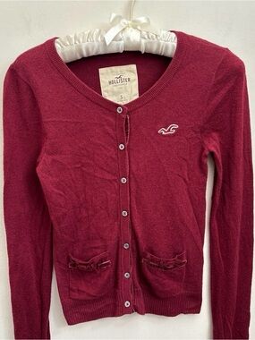 Hollister Women's Small Button-Front Cardigan Sweater Top (older style)